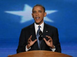 President Barack H. Obama, II, 2012 Democratic National Convention...